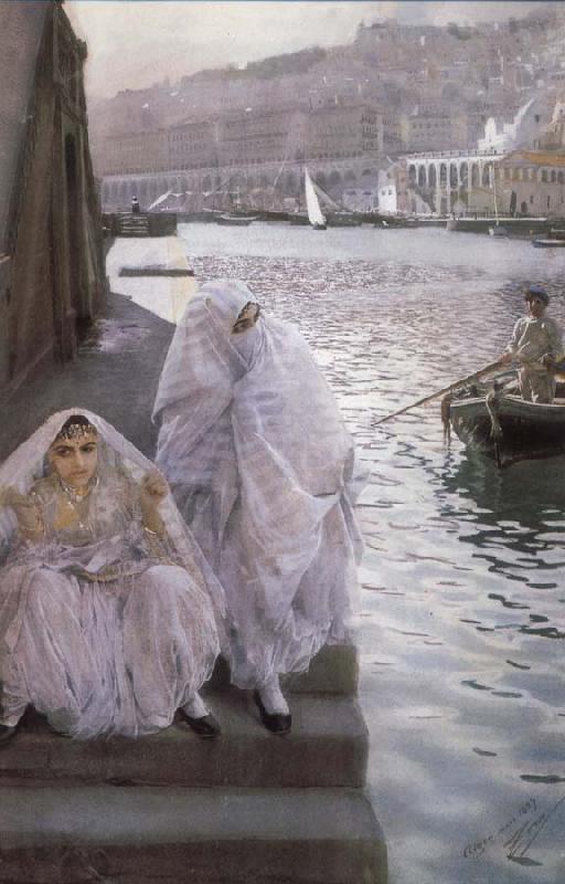 Anders Zorn I Algers Hamn (In the harbour of Algiers)